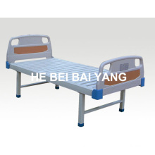 A-104 lit d&#39;hôpital plat avec tête de lit ABS